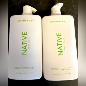 Cucumber & Mint Native Body wash 36oz 2 Pack
